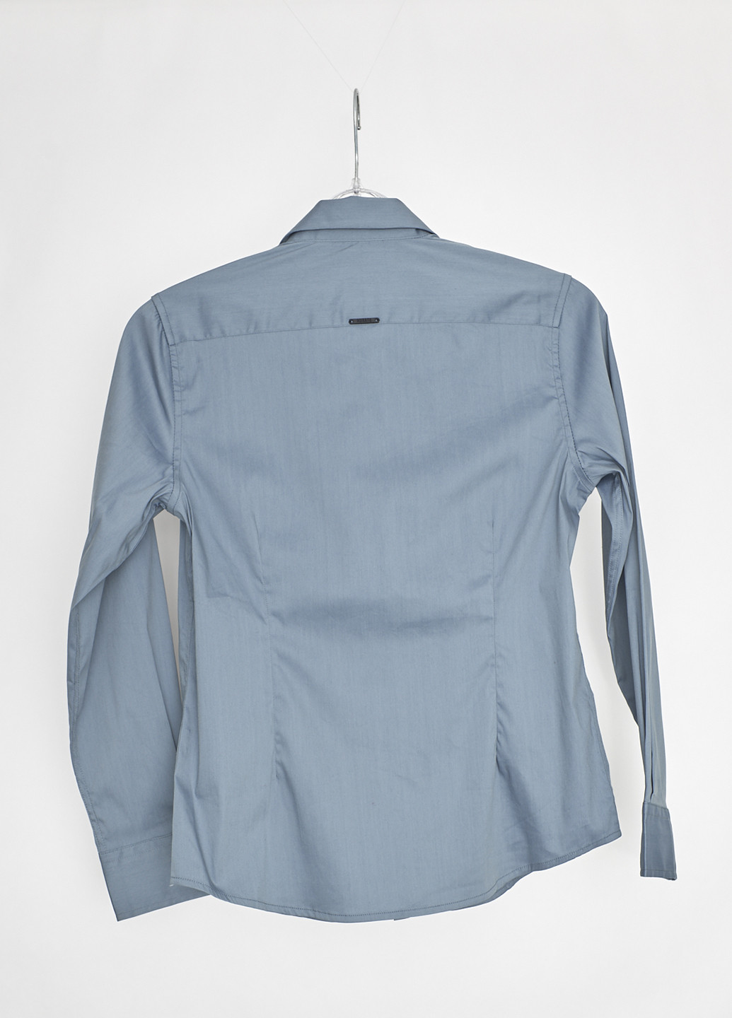Темно-синяя кэжуал рубашка однотонная Antony Morato