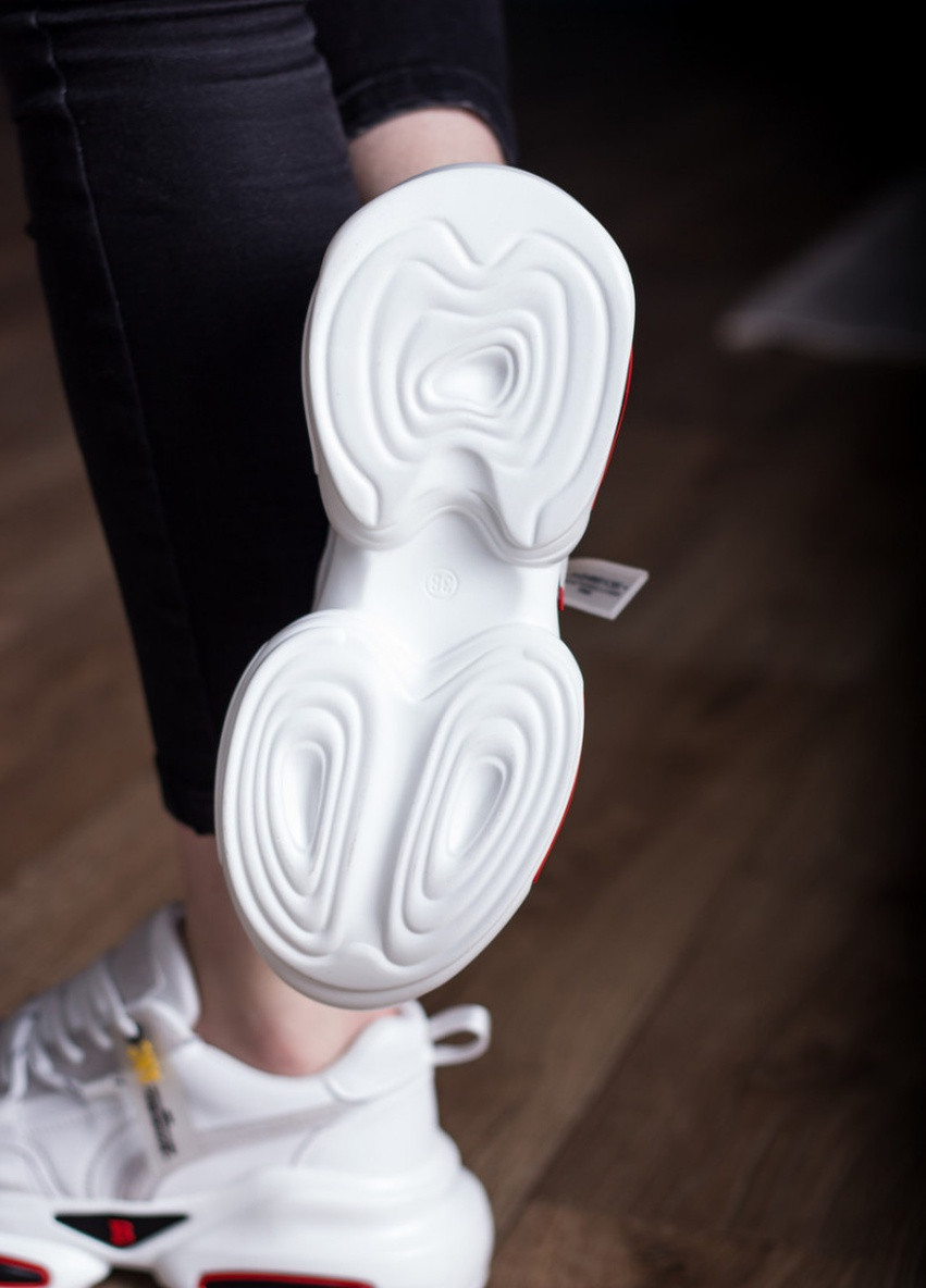 Белые демисезонные кроссовки женские earline 2766 41 25,5 см белый Fashion