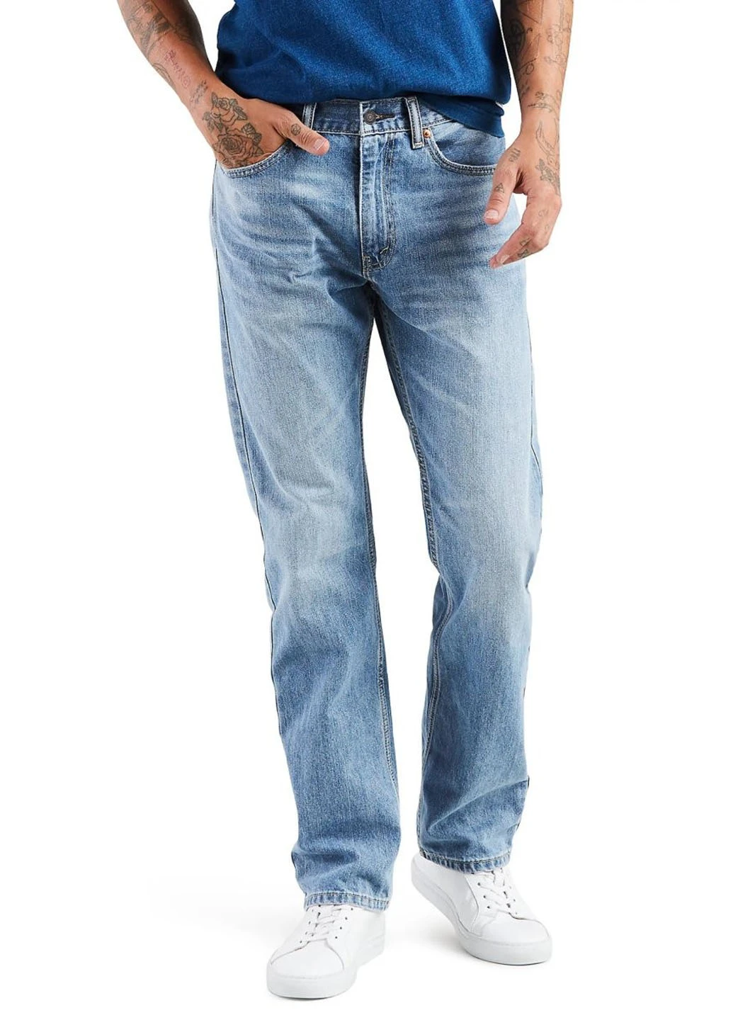 Синие демисезонные прямые джинсы 505 Regular Fit Levi's