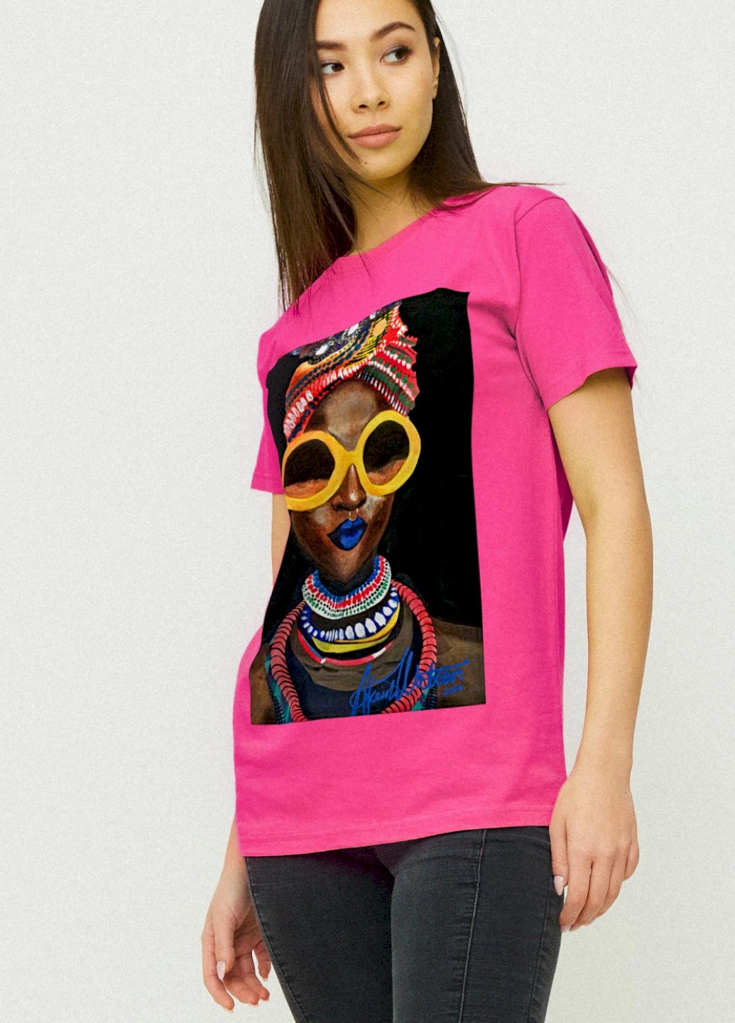 Футболка Boyfriend / air print / YAPPI - (237407587)