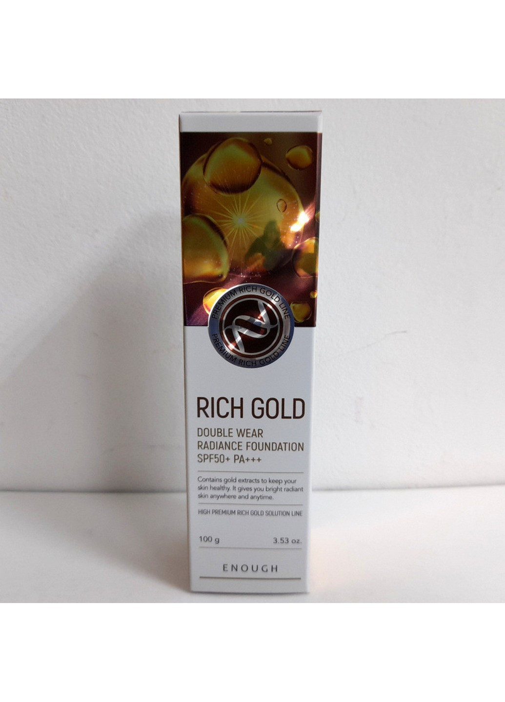 Тканальний крем для обличчя Rich Gold Double Wear Radiance SPF 50+ PA+++ № 21 ENOUGH (254844100)