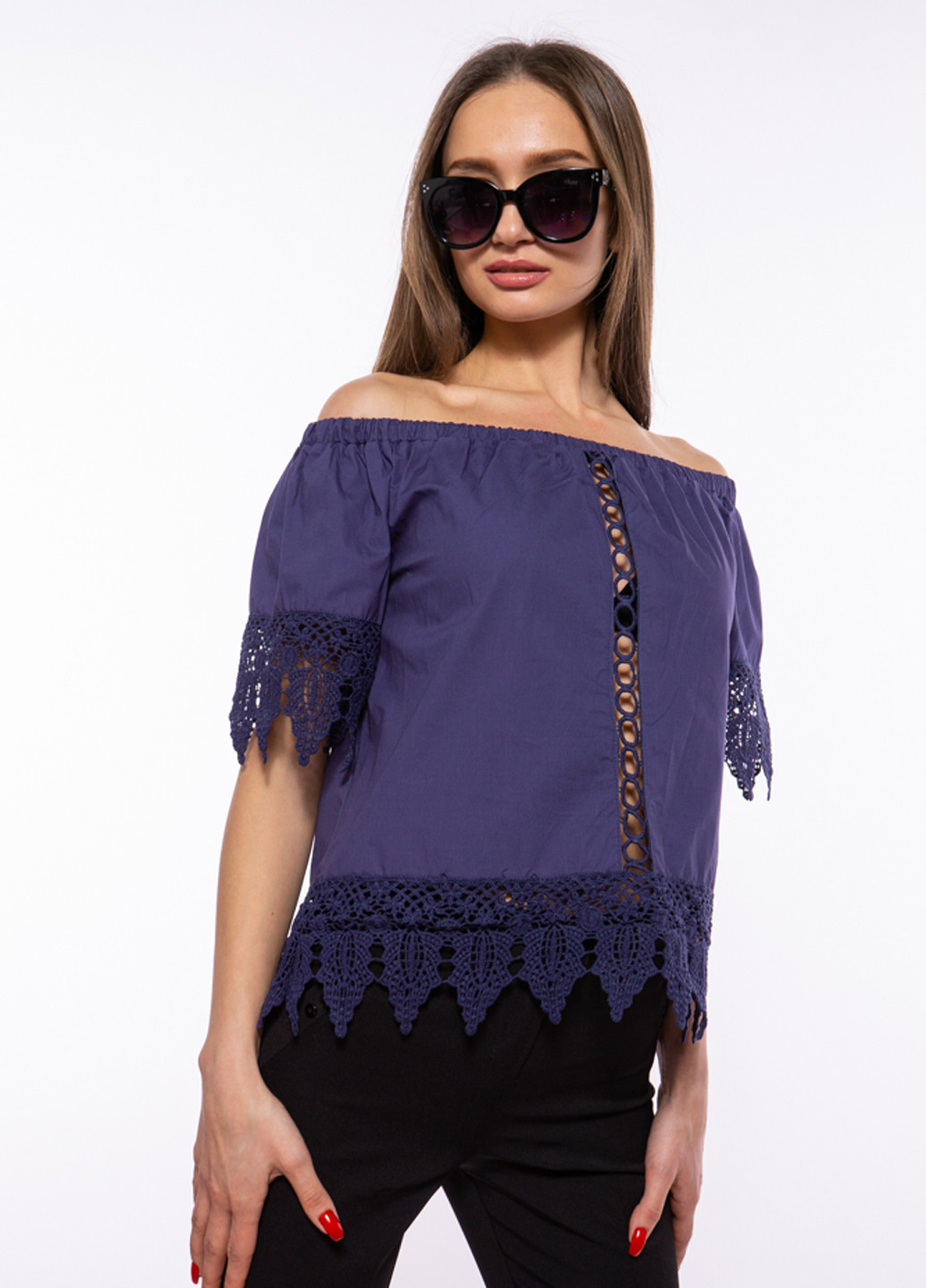 Фиолетовая блуза Time of Style