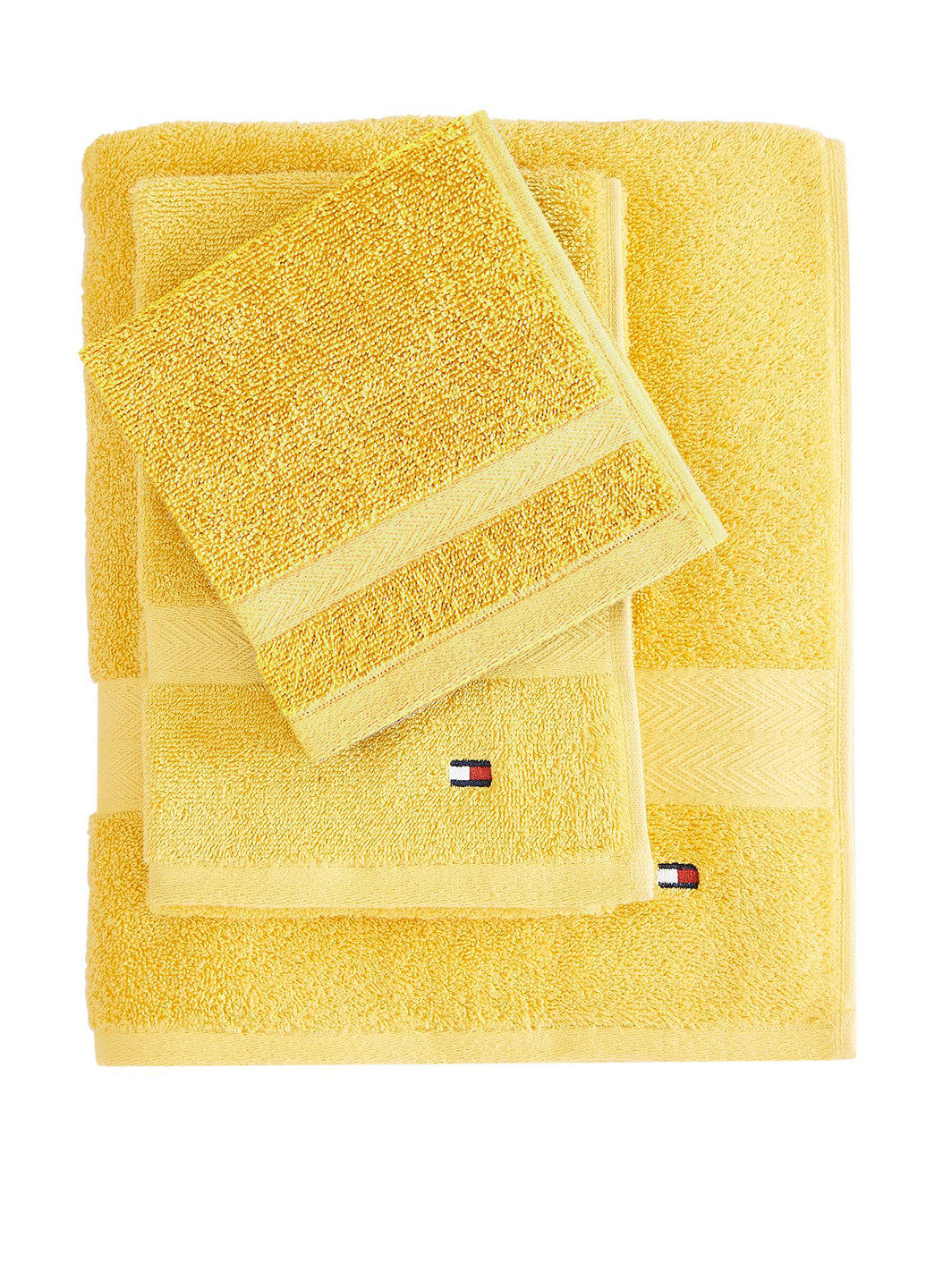 Комплект рушників (3 предмети) Tommy Hilfiger логотип жовтий