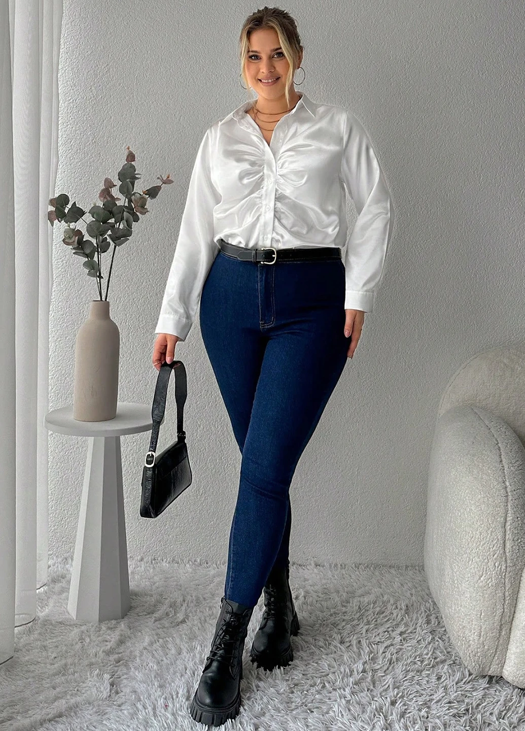 Біла блузка SHEIN