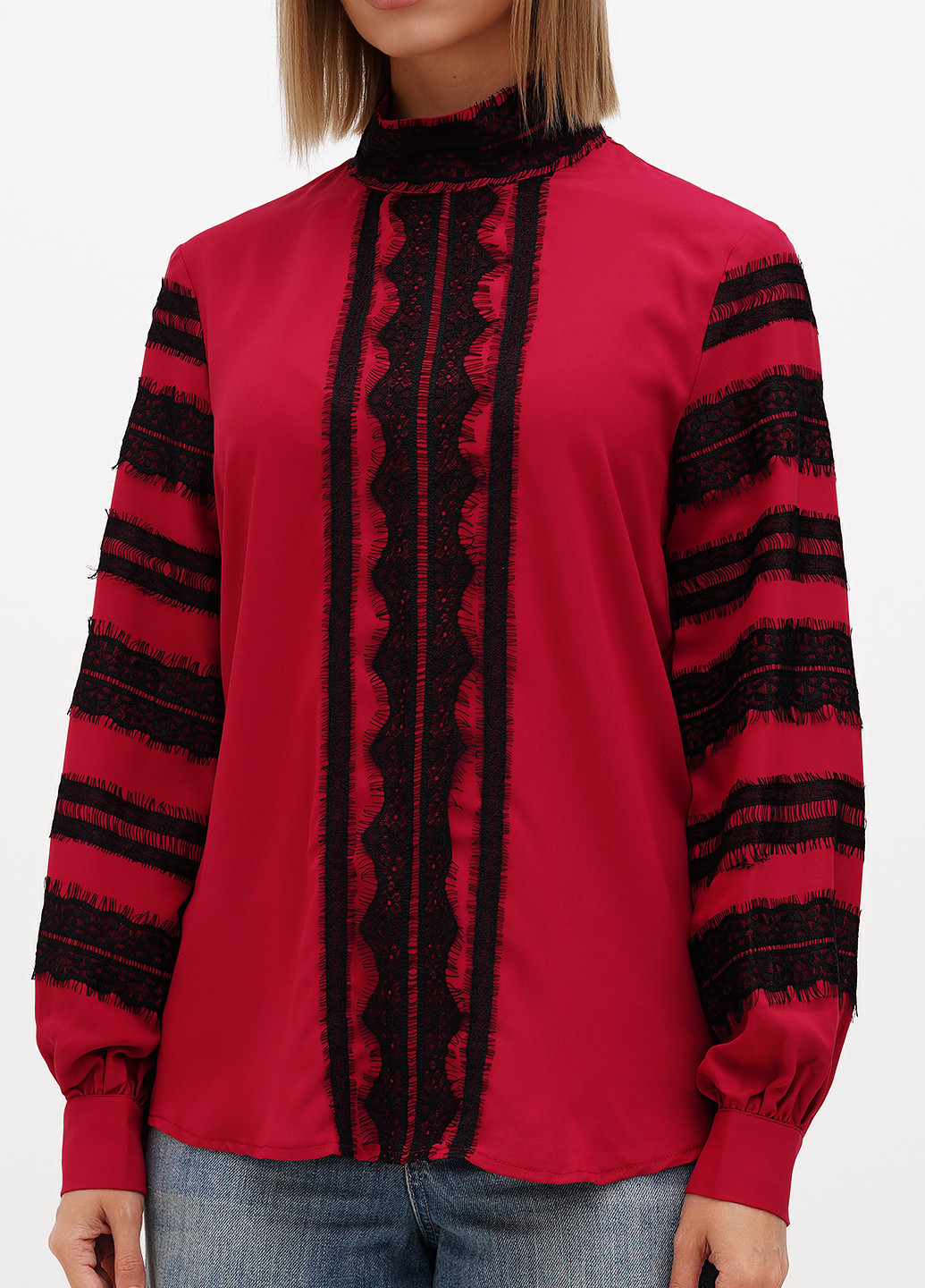 Бордовая блуза Sassofono