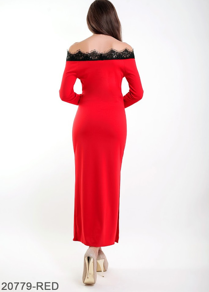 Червона кежуал жіноче плаття подіум viola Podium однотонна