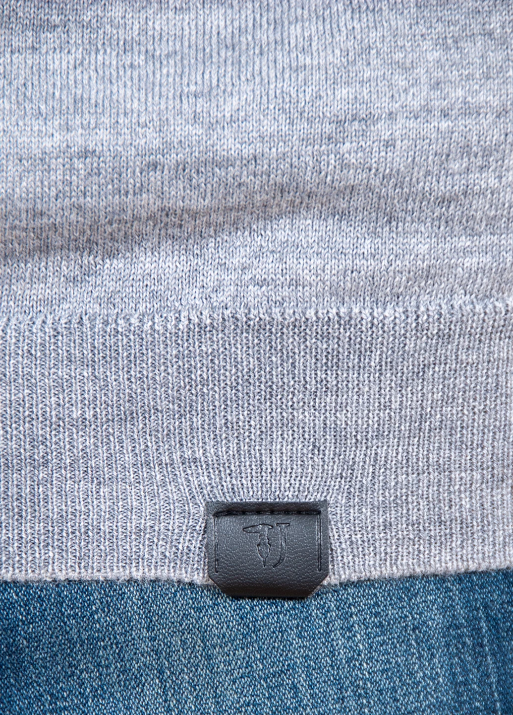 Серый зимний джемпер Trussardi Jeans