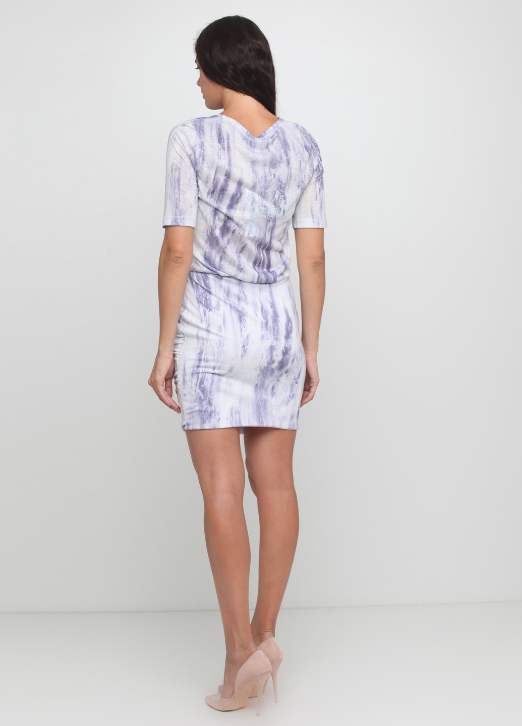 Сиреневое кэжуал платье Vero Moda с абстрактным узором