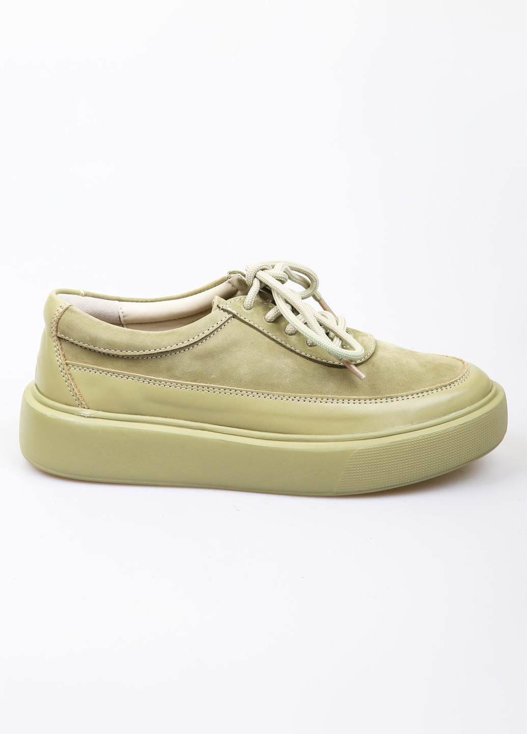 Оливковые кеды AURA