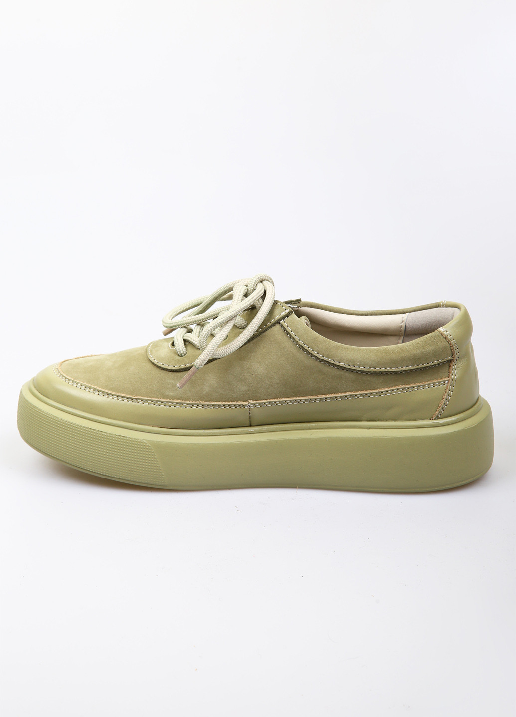 Оливковые кеды AURA