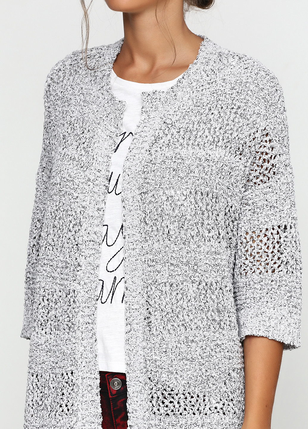 Серый демисезонный кардиган Selected