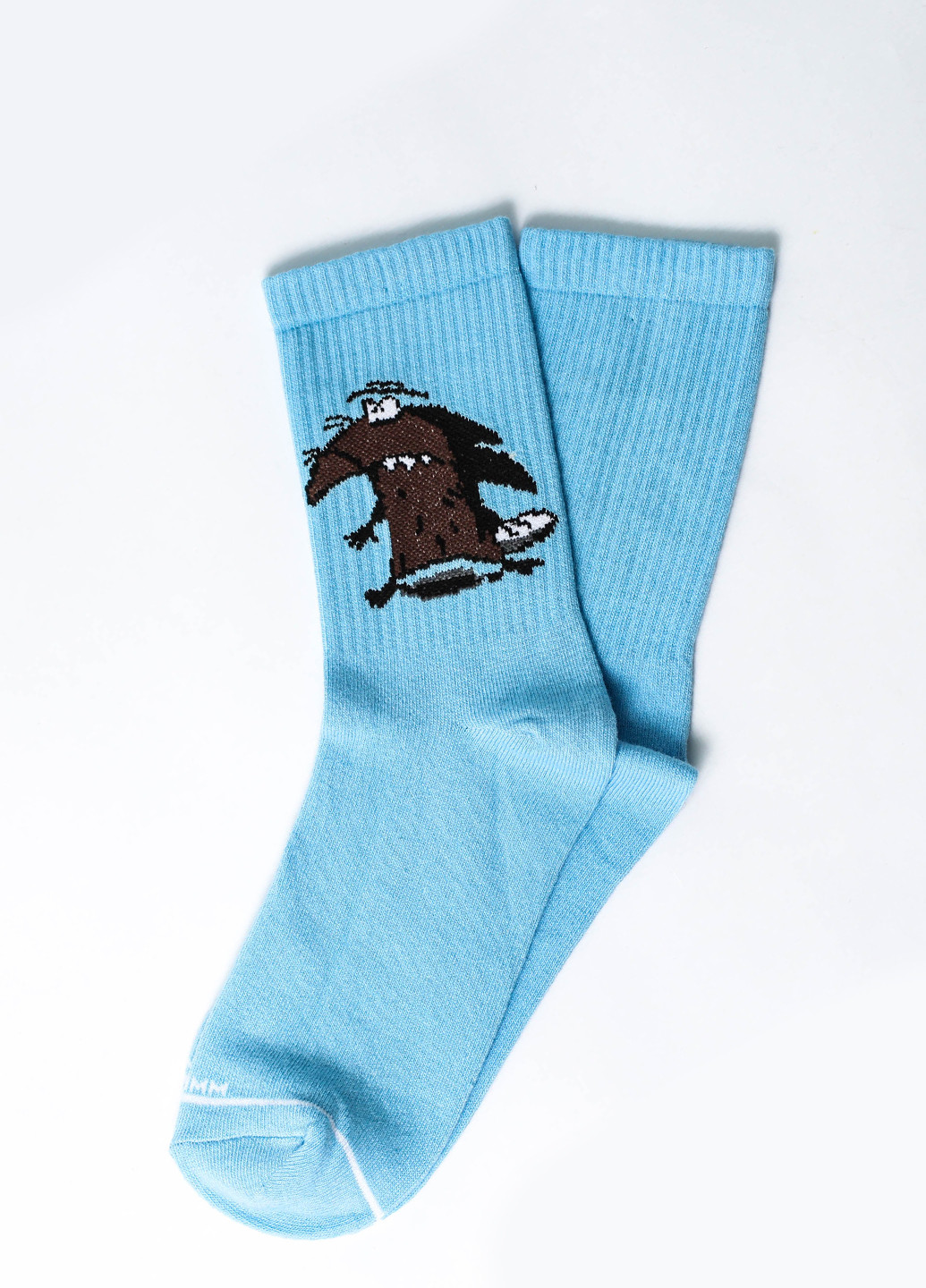 Жіночі шкарпетки Premium Бобри блакитні LOMM блакитні повсякденні