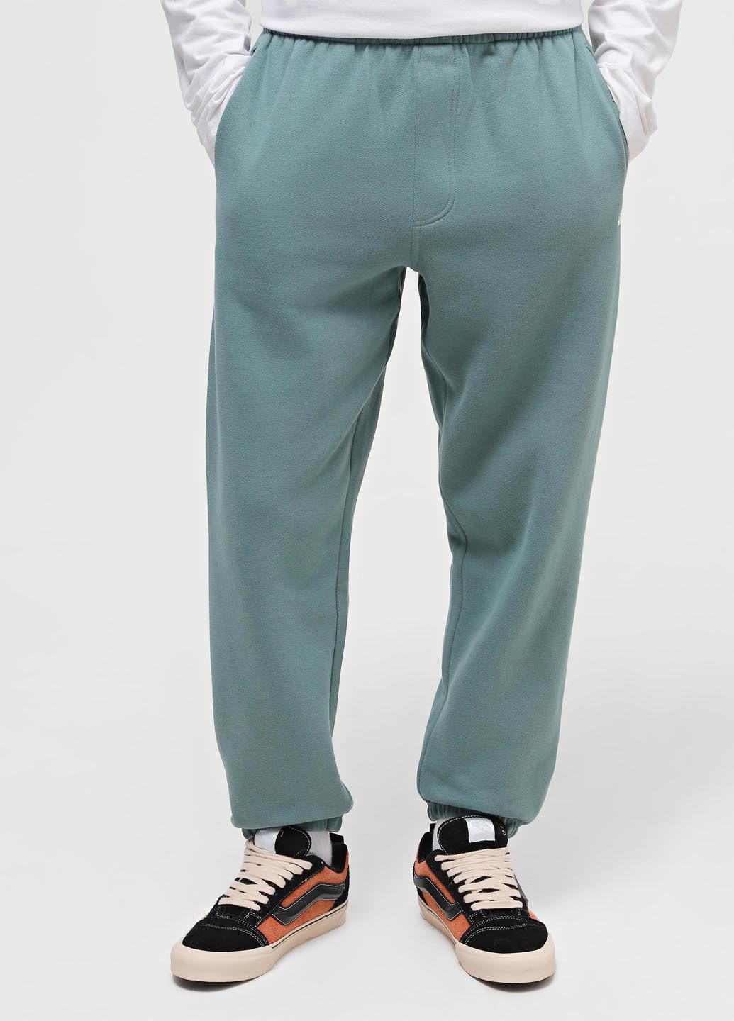 Голубые спортивные демисезонные джоггеры брюки Vans