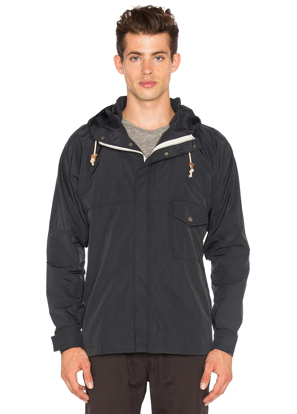 Сіро-синя демісезонна вітровка Mollusk Outerwear