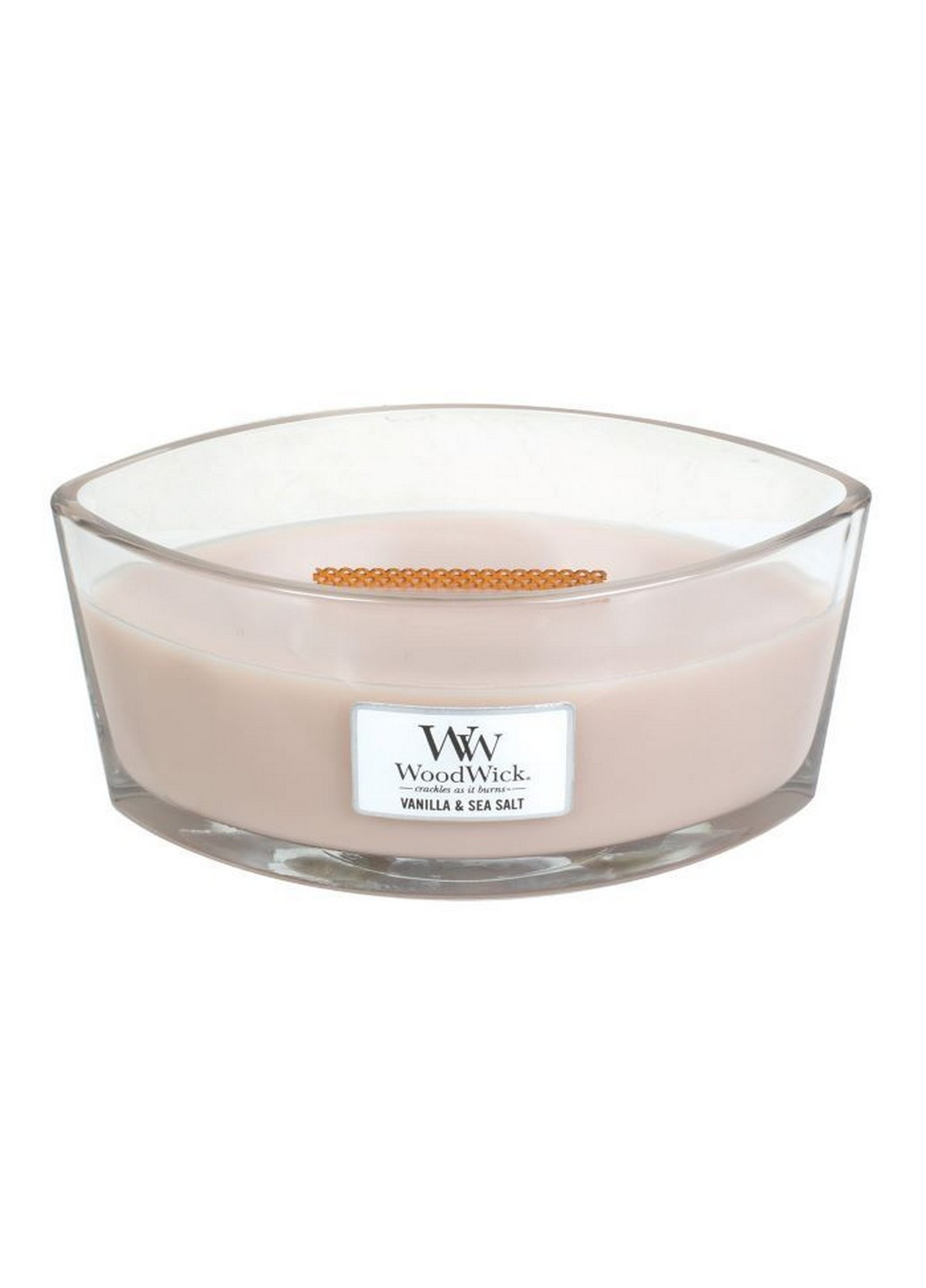 Ароматическая свеча в стекле Ellipse Vanilla Sea Salt 453 г (76191E) WoodWick (227516027)