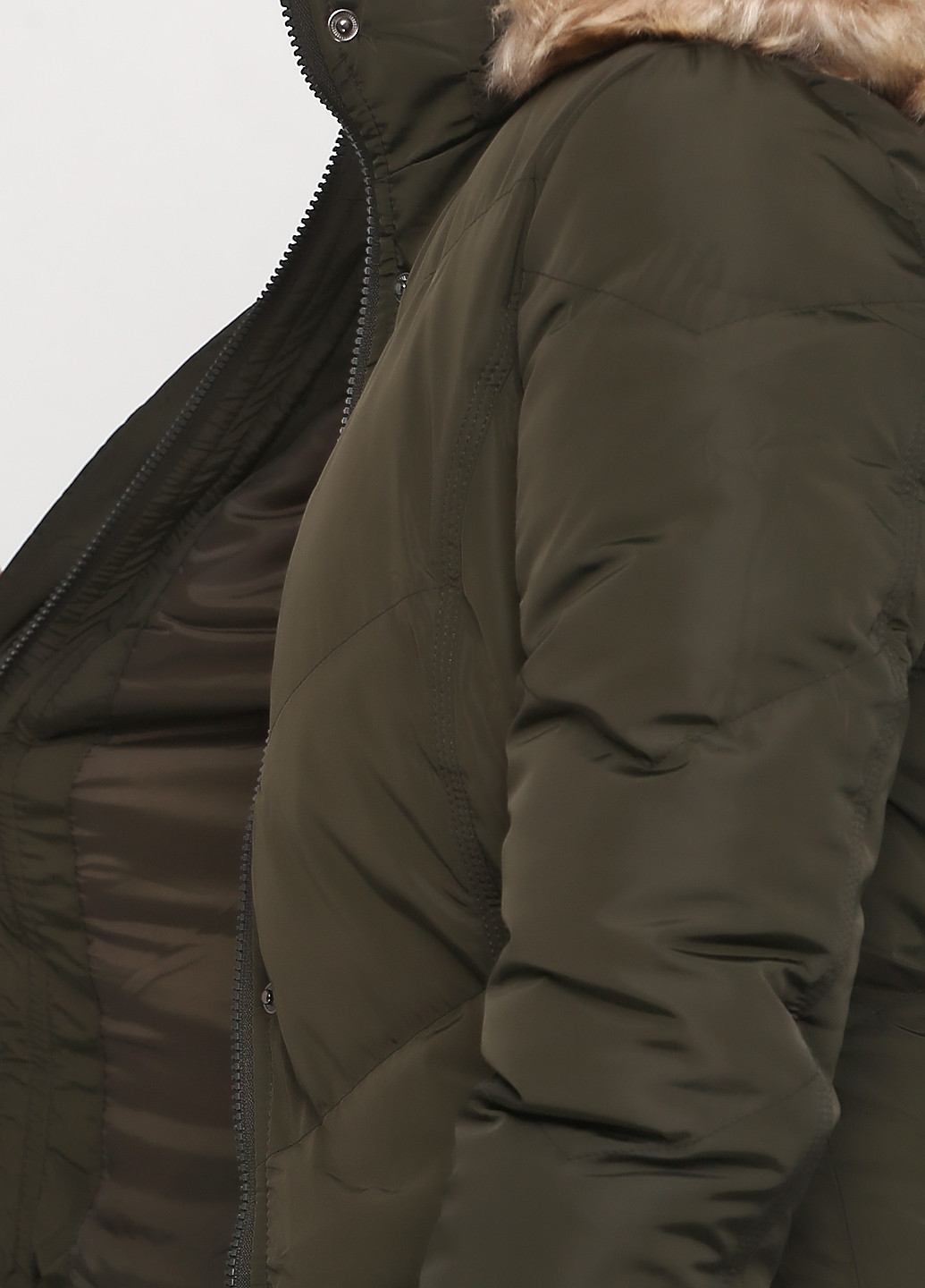 Оливковая (хаки) зимняя куртка Madoc Jeans