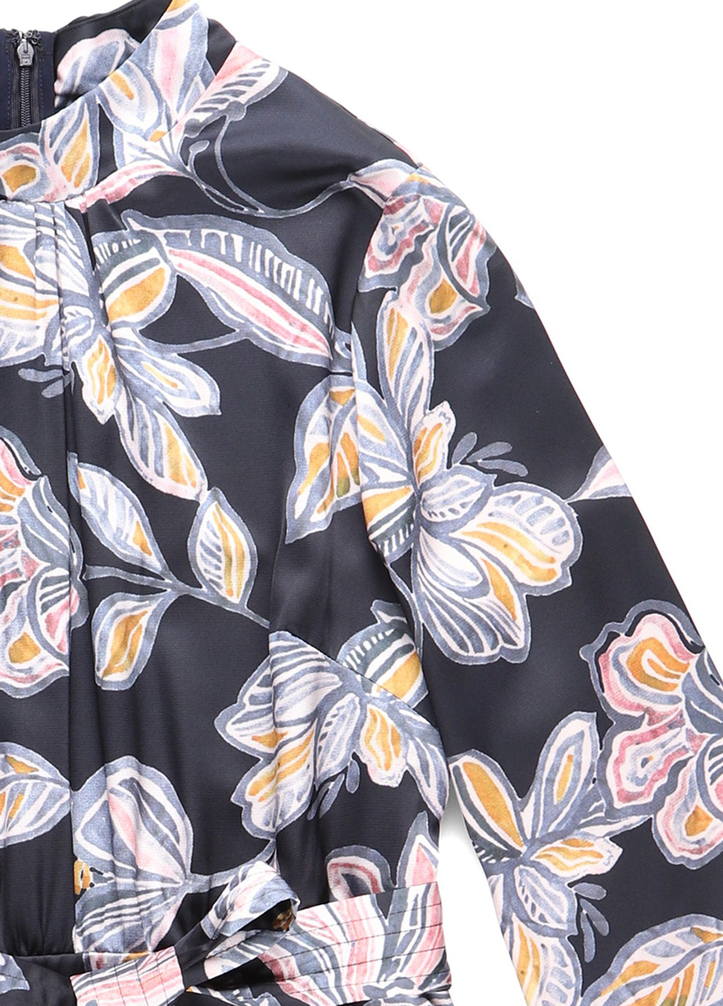 Темно-синя кежуал сукня а-силует Foxiedox з квітковим принтом