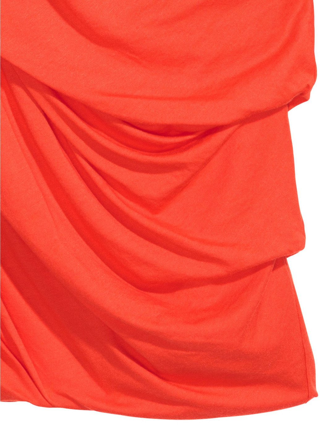 Красное кэжуал платье H&M однотонное