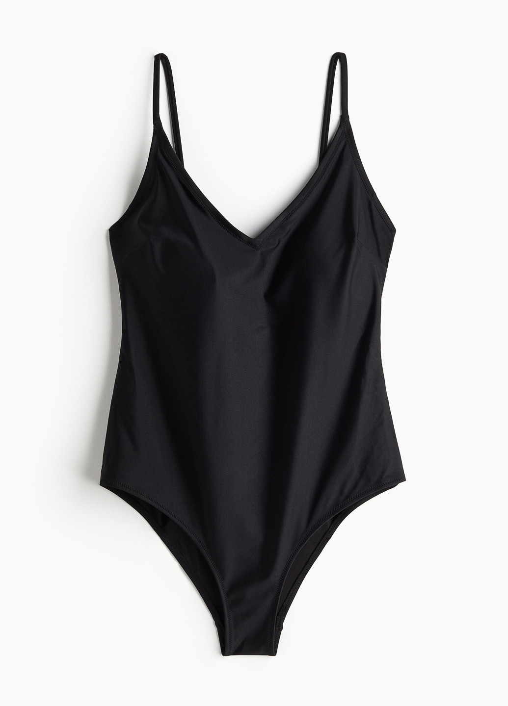 Чорний літній купальник суцільний, майо H&M