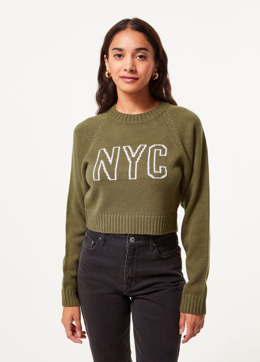 Оливковий демісезонний джемпер джемпер Jennyfer