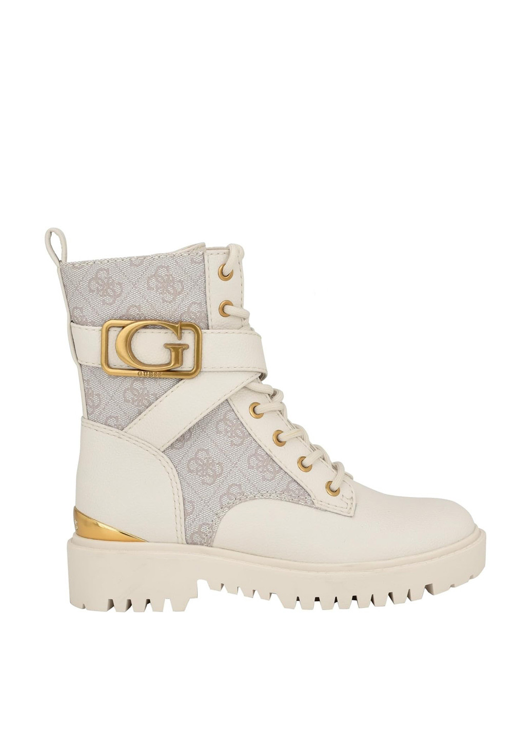 Осенние ботинки берцы Guess с логотипом, со шнуровкой из искусственной кожи