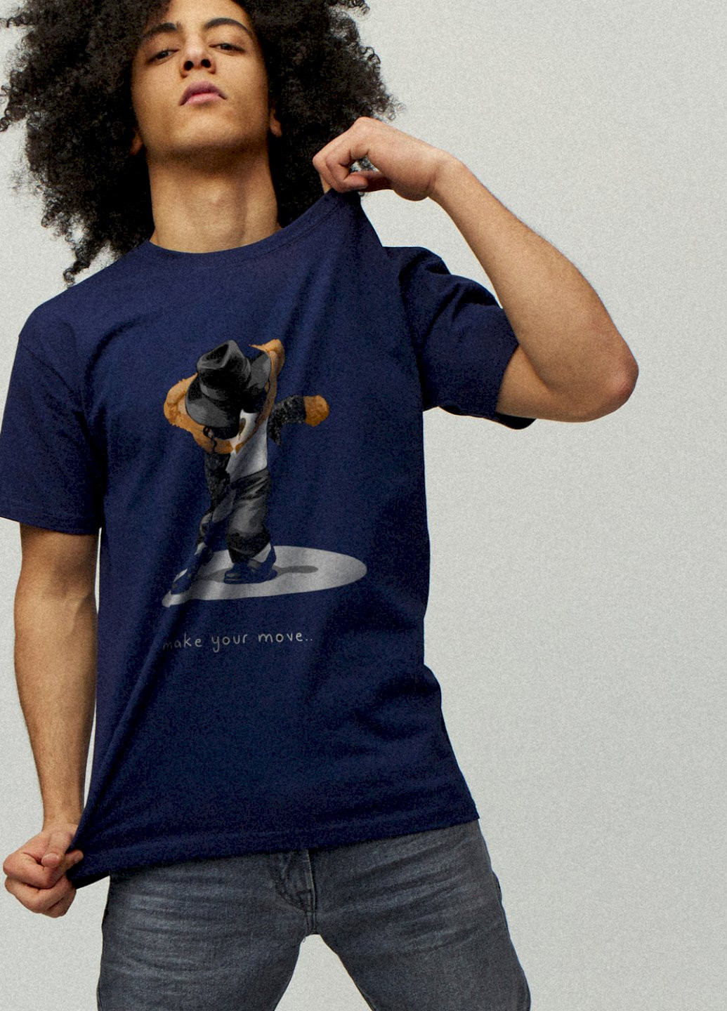 Темно-синя футболка чоловіча YAPPI