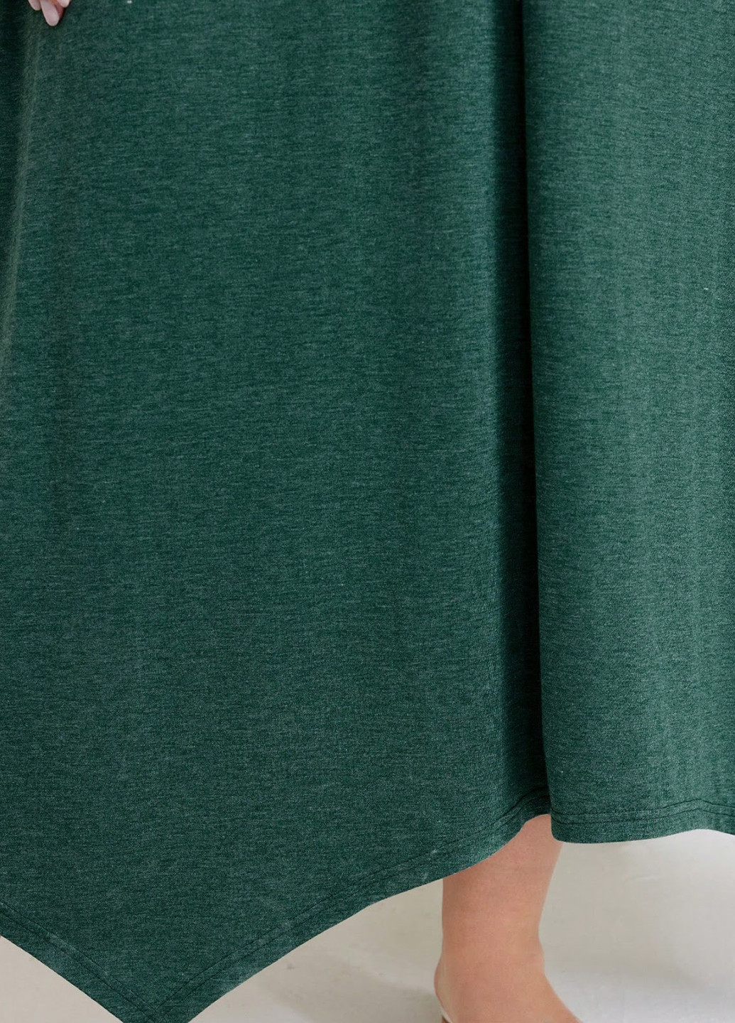 Зелена кежуал сукня кльош SHEIN меланжева