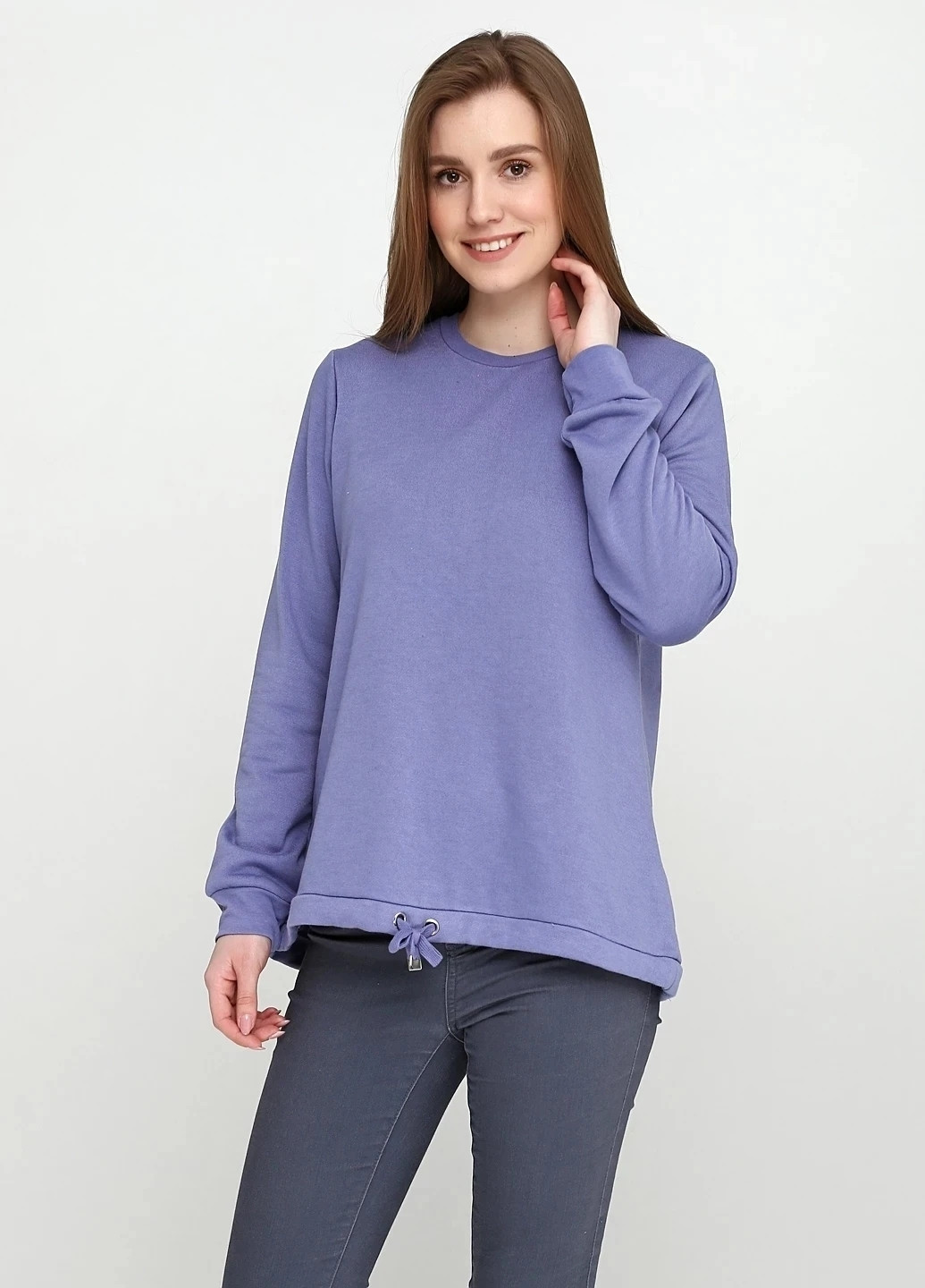 Синій світшот George однотонний без декору (307917556)