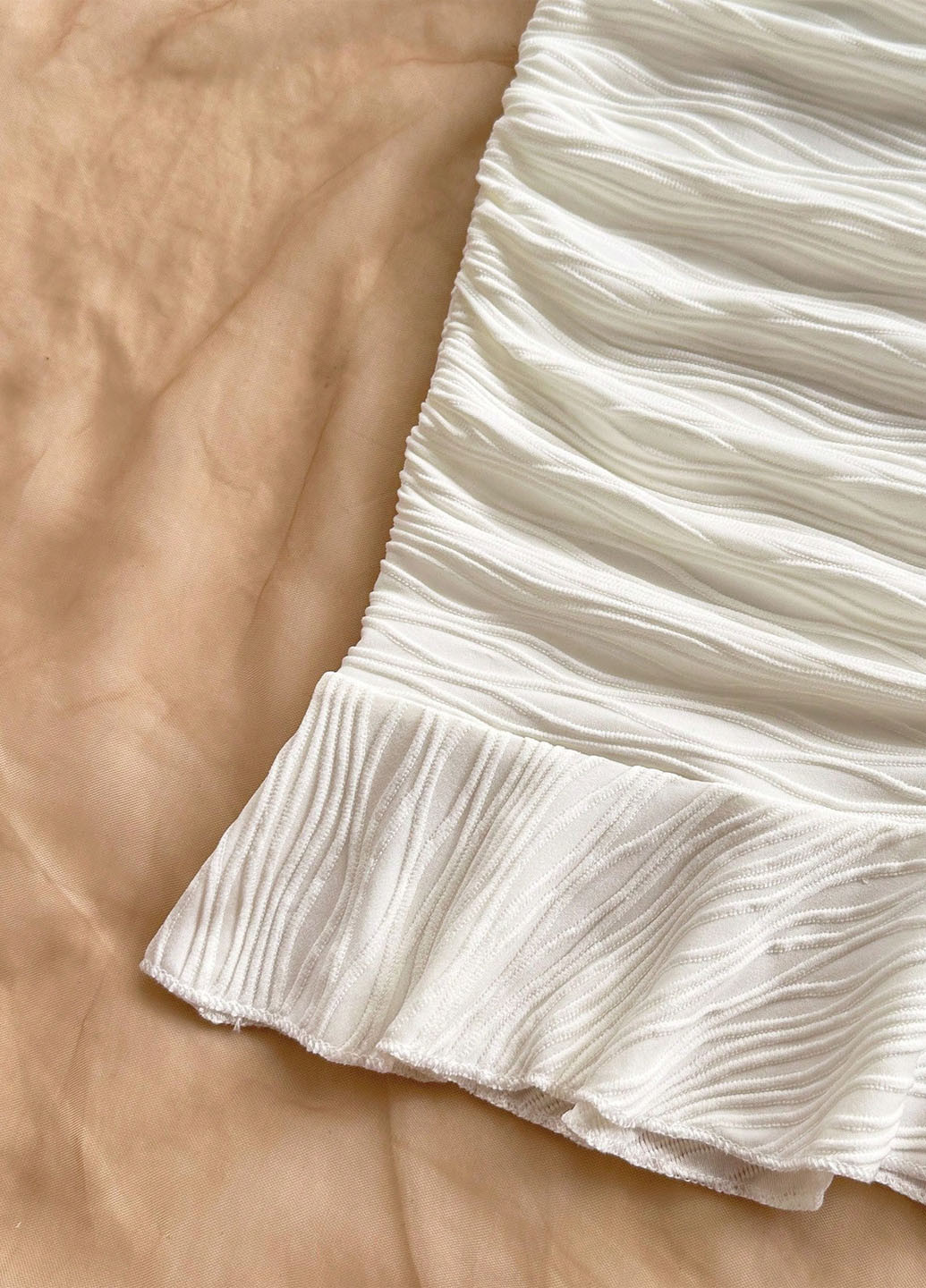 Молочна коктейльна, вечірня сукня з відкритою спиною SHEIN однотонна