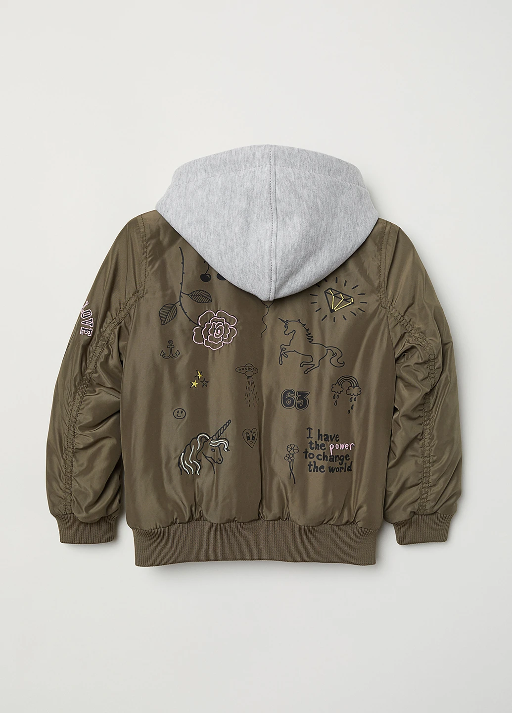 Оливковая (хаки) демисезонная куртка H&M