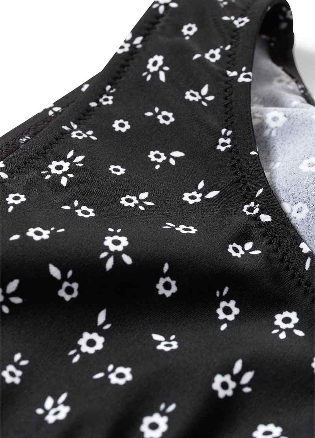 Чорно-білий літній купальник (топ, трусики) топ, роздільний C&A