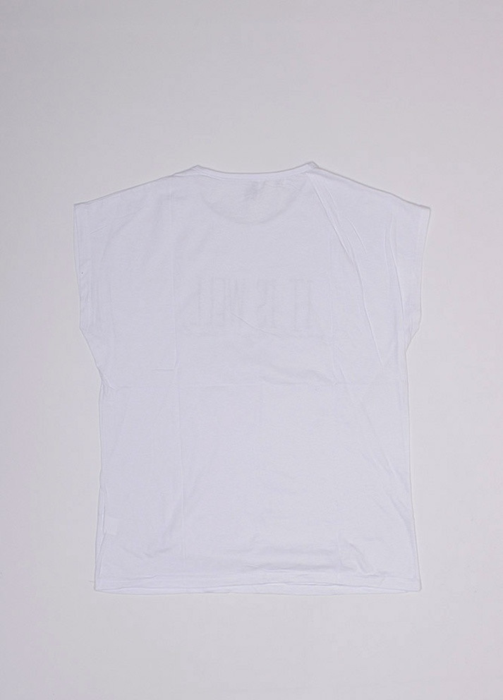 Біла літня жіноча футболка No Brand