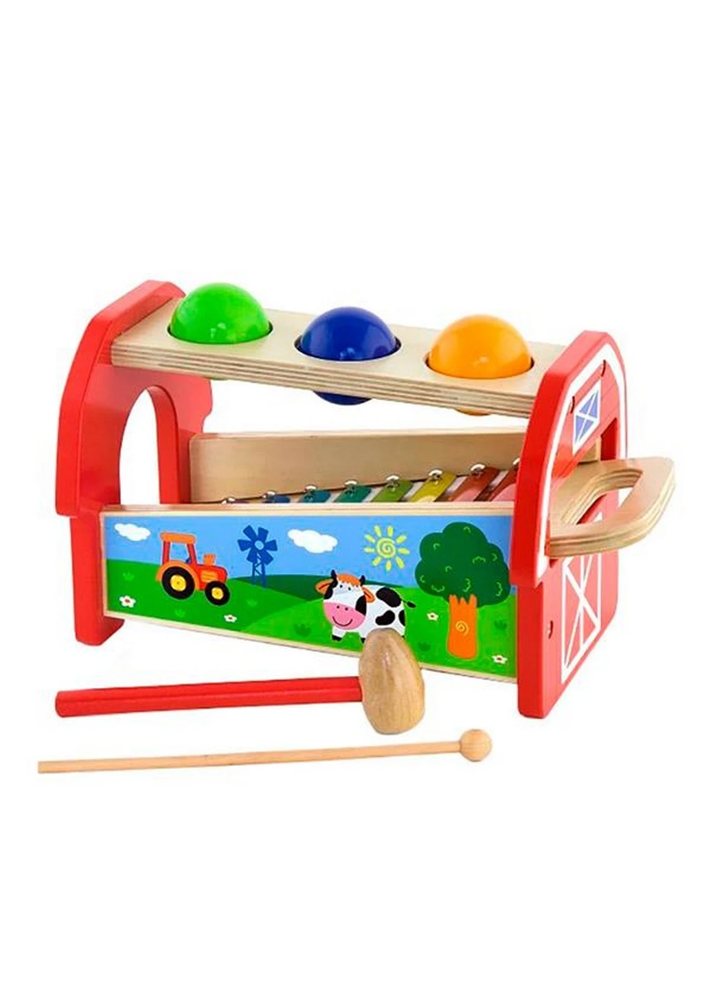 Іграшка 2 в 1 Ксилофон 17х29х17 см Viga Toys (228856781)