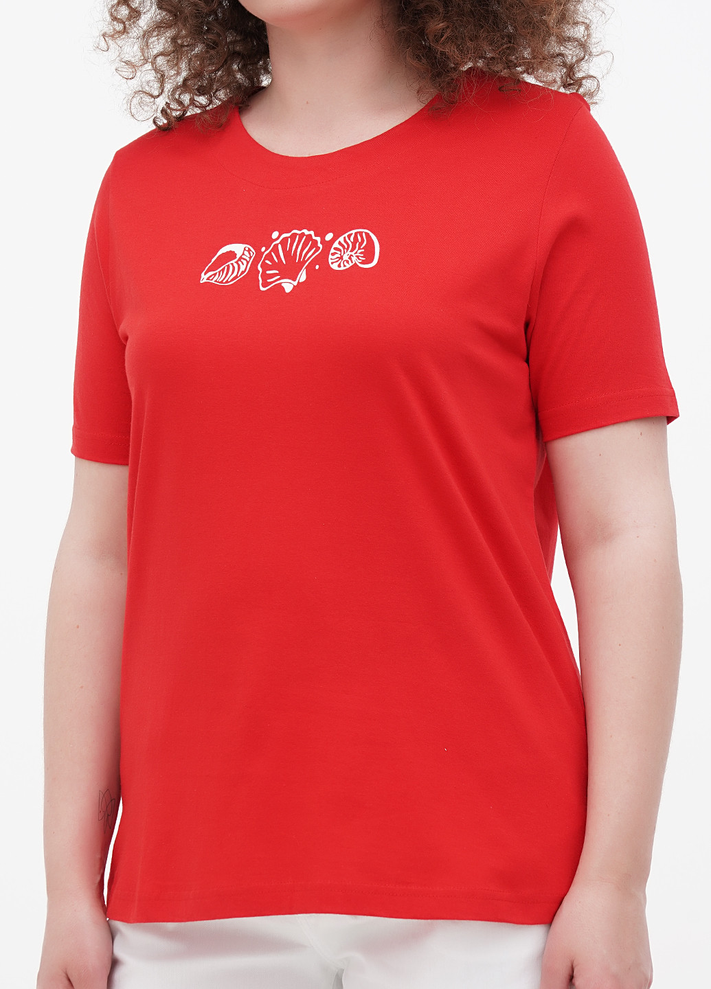 Красная летняя футболка Minus