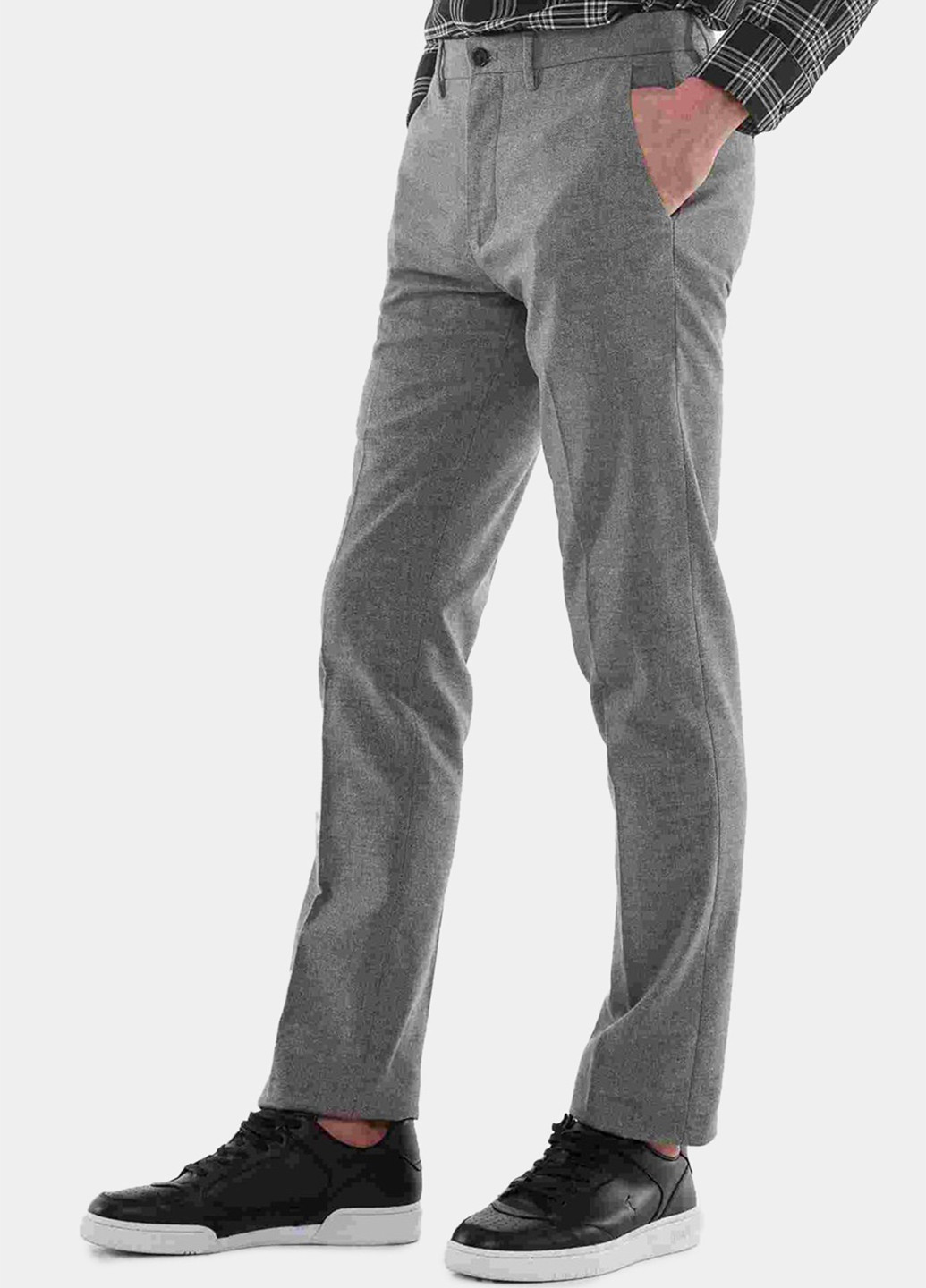Серые кэжуал демисезонные классические брюки Tommy Hilfiger