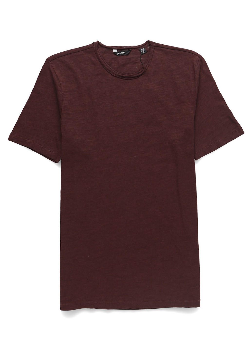 Бордовая футболка Only & Sons
