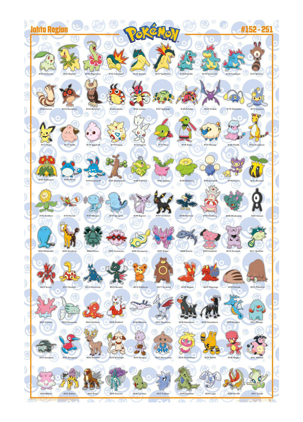 Постер GB eye Pokemon - Johto Gbeye (251848390)