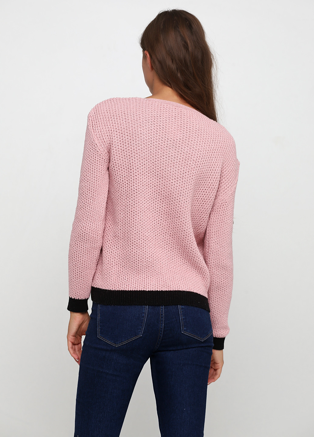 Розовый демисезонный пуловер пуловер Edda