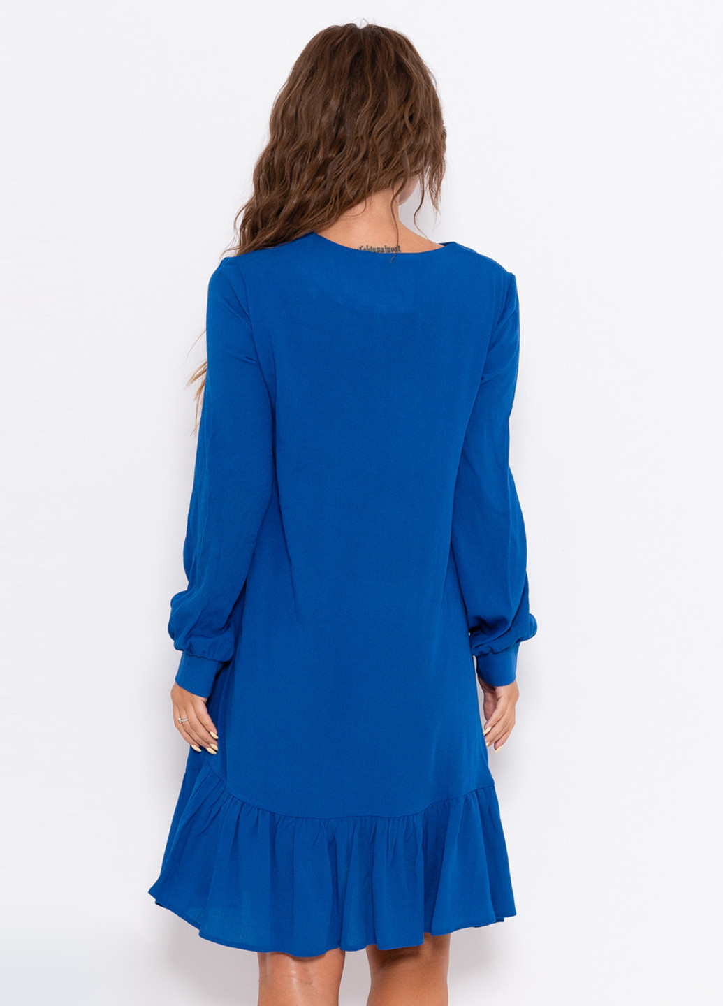 Светло-синее кэжуал платье клеш Issa однотонное