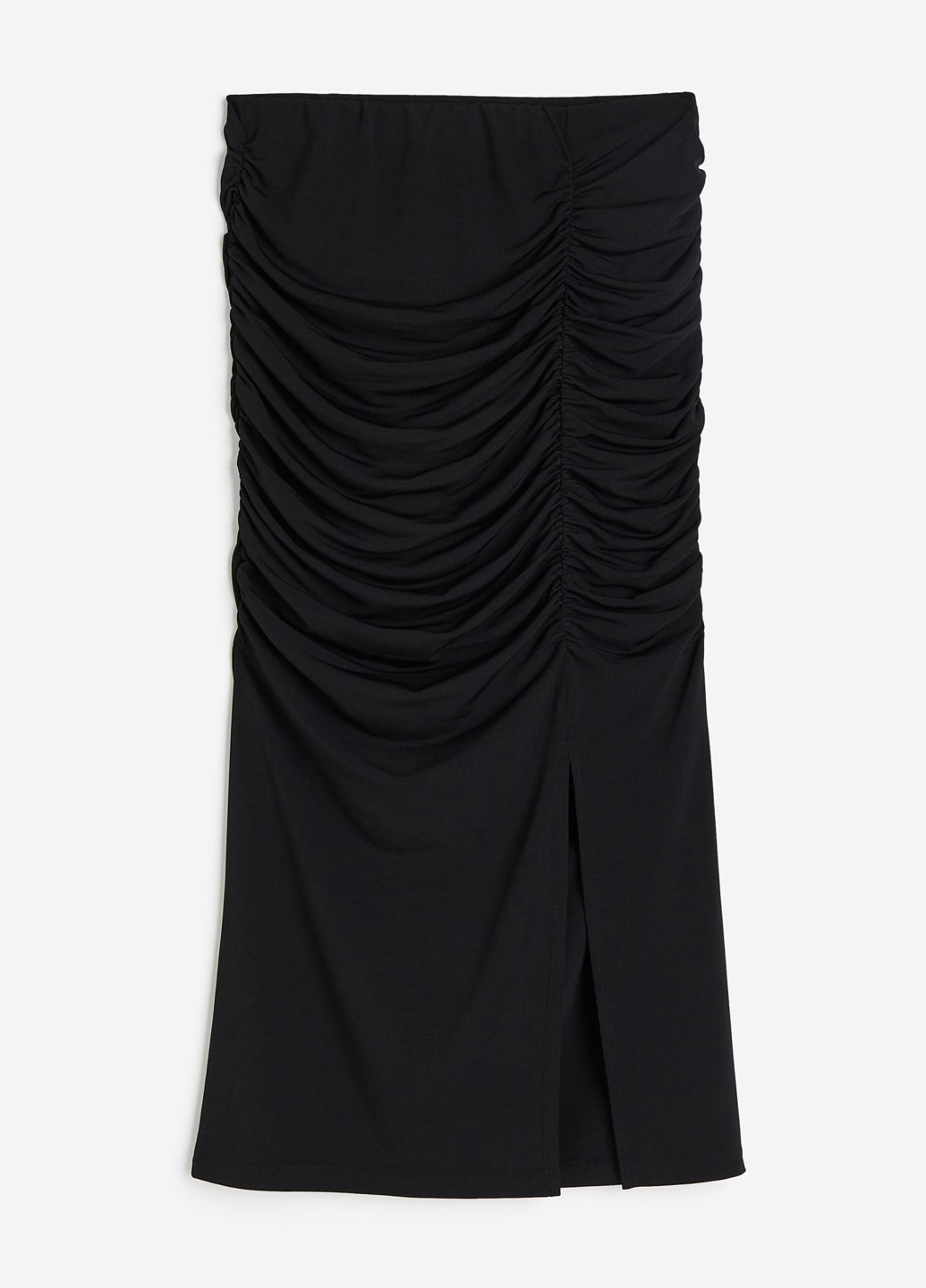 Черная кэжуал однотонная юбка H&M