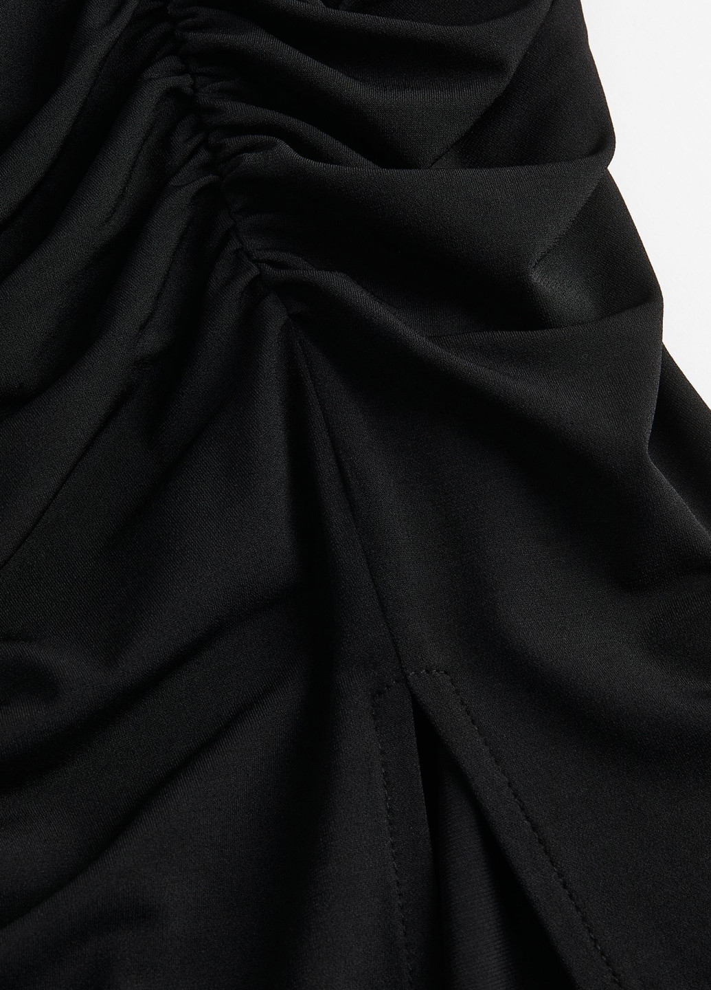 Черная кэжуал однотонная юбка H&M