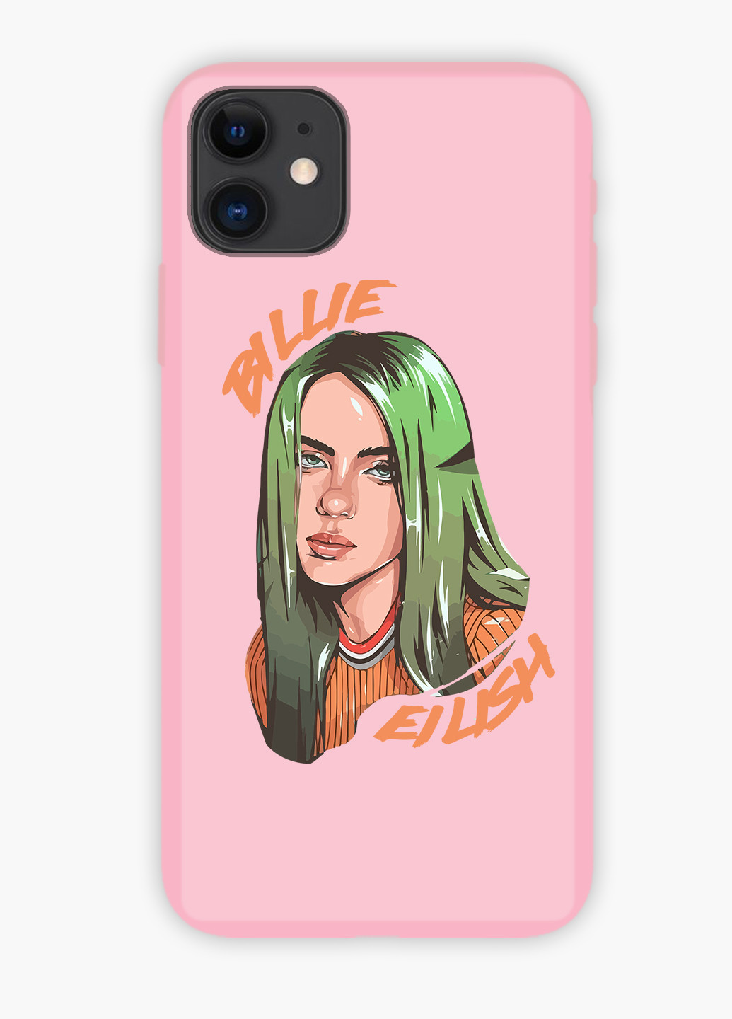 Чехол силиконовый Apple Iphone X Билли Айлиш (Billie Eilish) (6129-1599) MobiPrint (219534561)