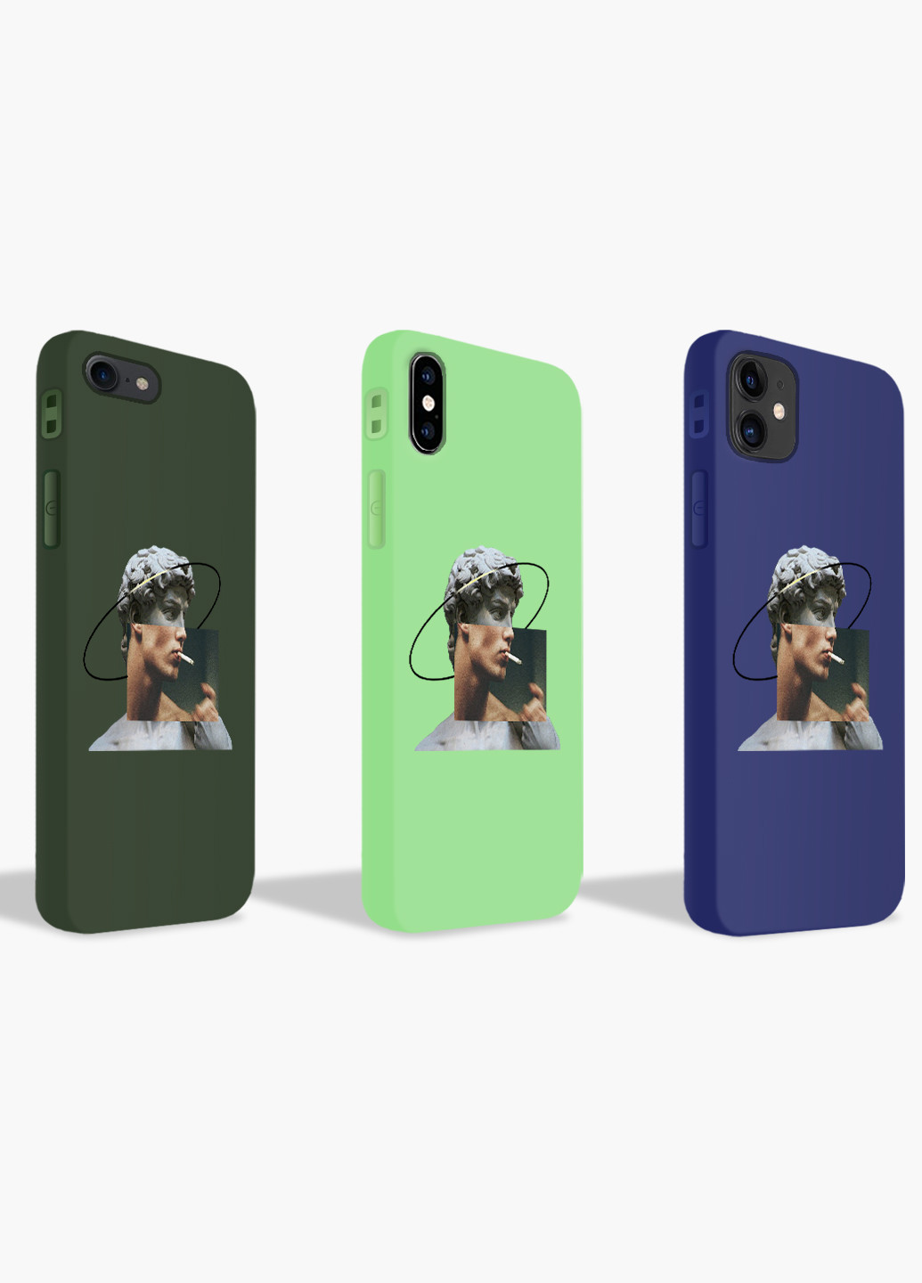 Чехол силиконовый Apple Iphone 6 Ренессанс Давид Микеланджело (David Michelangelo) (6937-1201) MobiPrint (219357229)