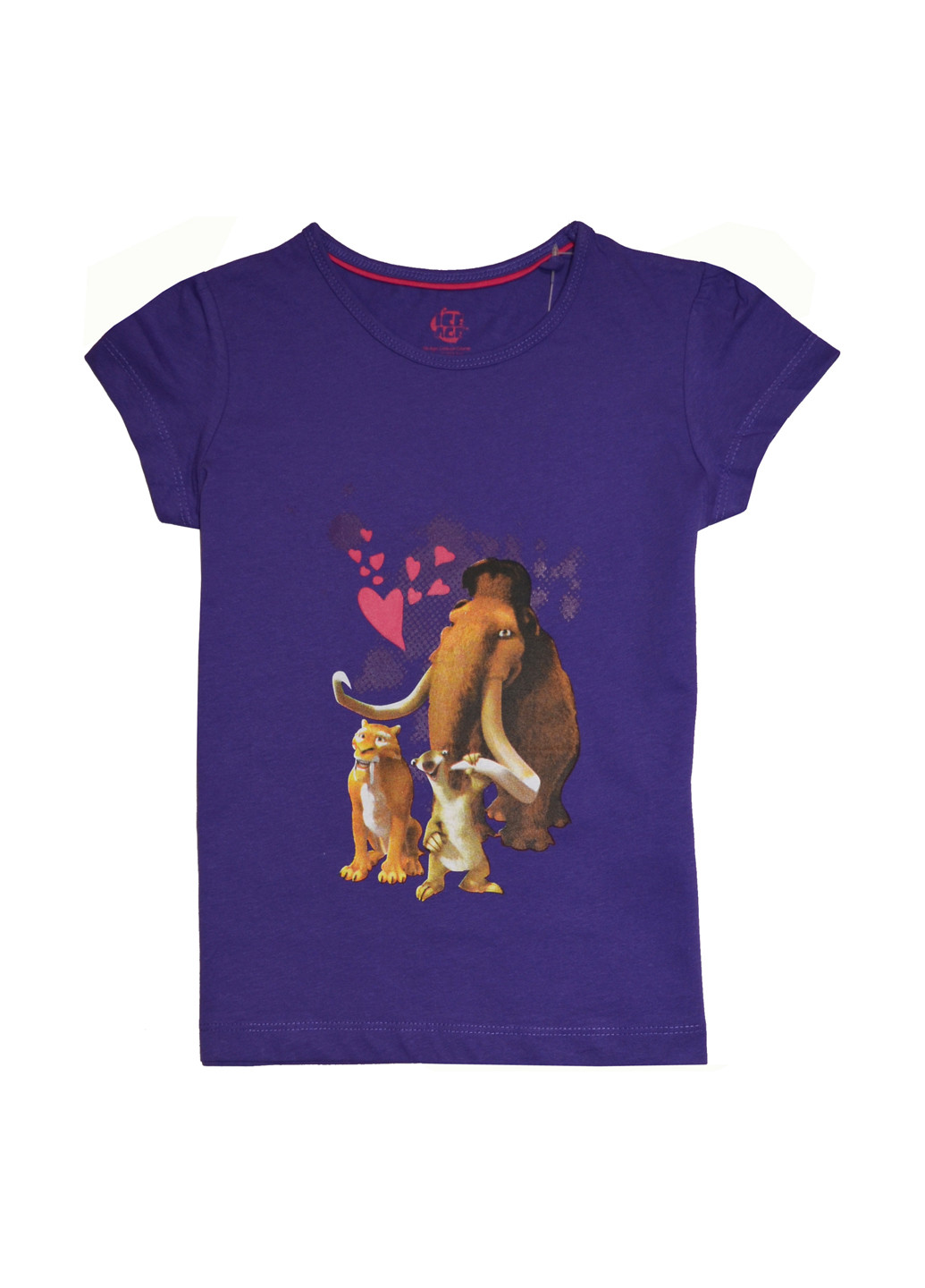 Фиолетовая летняя футболка Lupilu