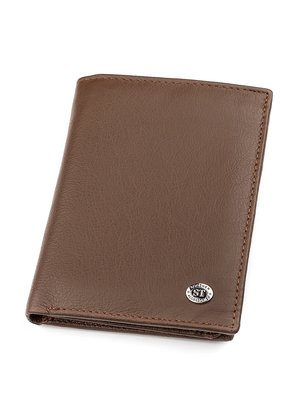 Чоловічий шкіряний гаманець 10х13,5х3 см st leather (252133972)