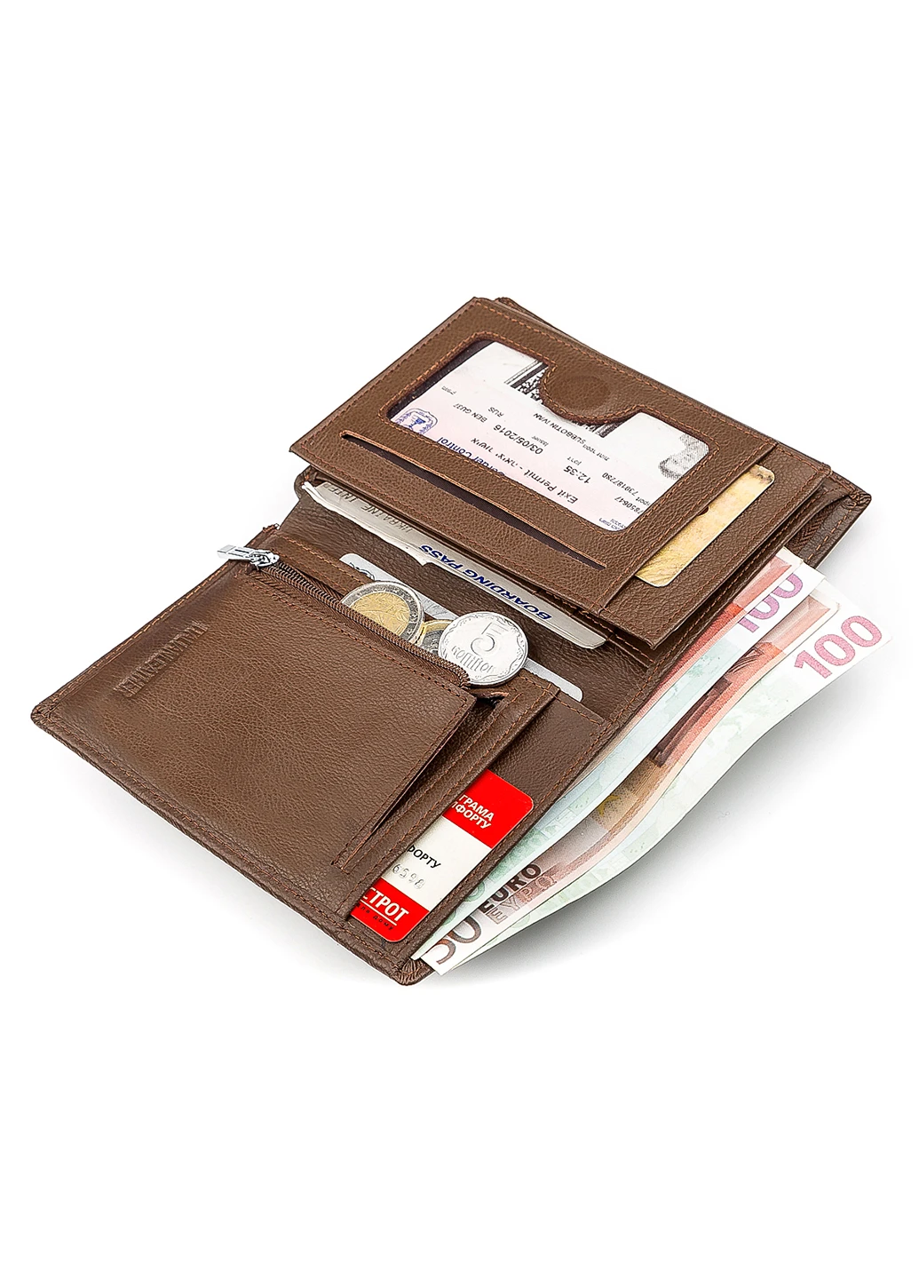 Чоловічий шкіряний гаманець 10х13,5х3 см st leather (252133972)