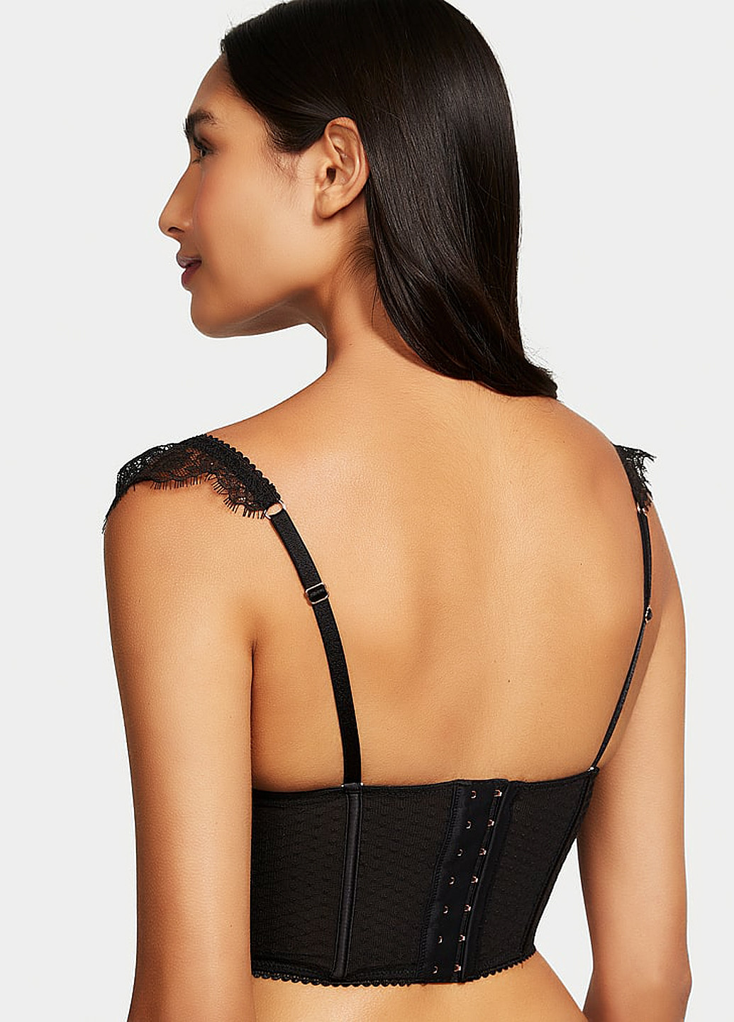 Чорний демісезонний комплект (бюстгальтер, трусики) Victoria's Secret