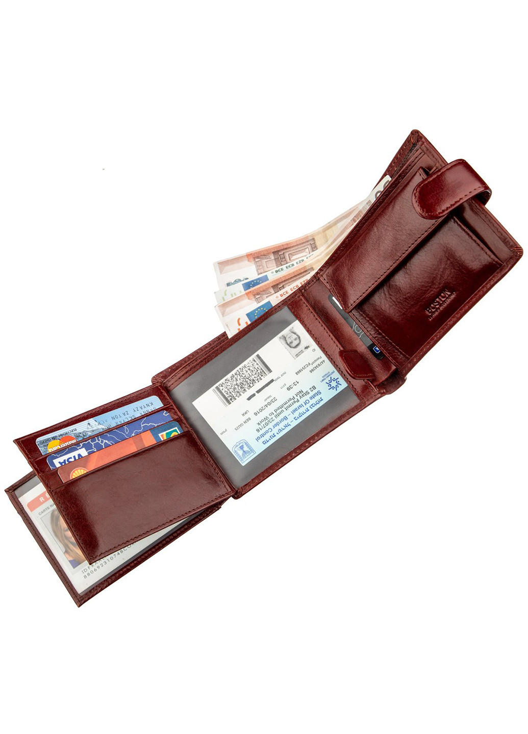 Чоловічий шкіряний гаманець 13х10 см BOSTON (252129787)