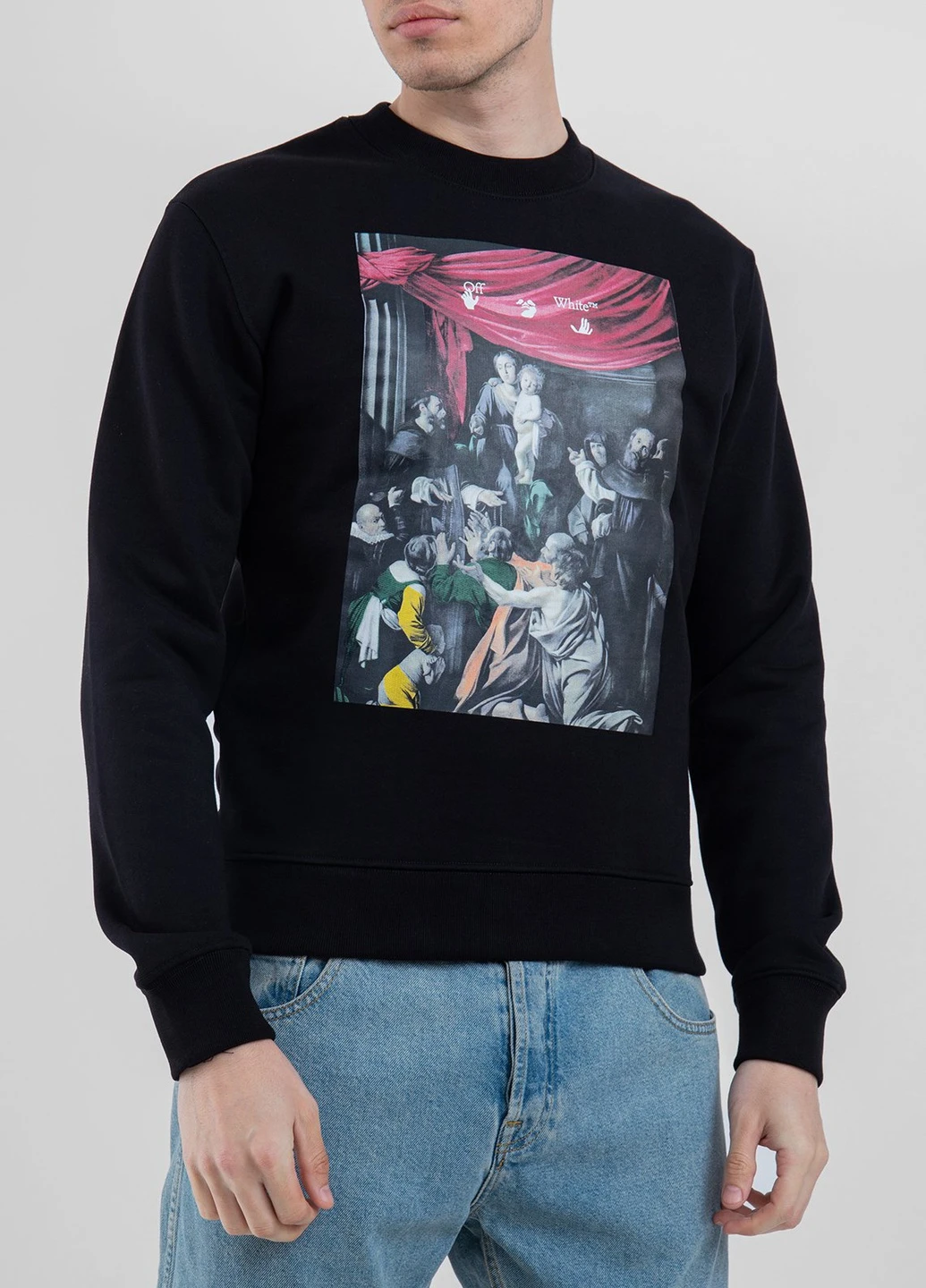 Черный свитшот из хлопка Off-White (228877430)