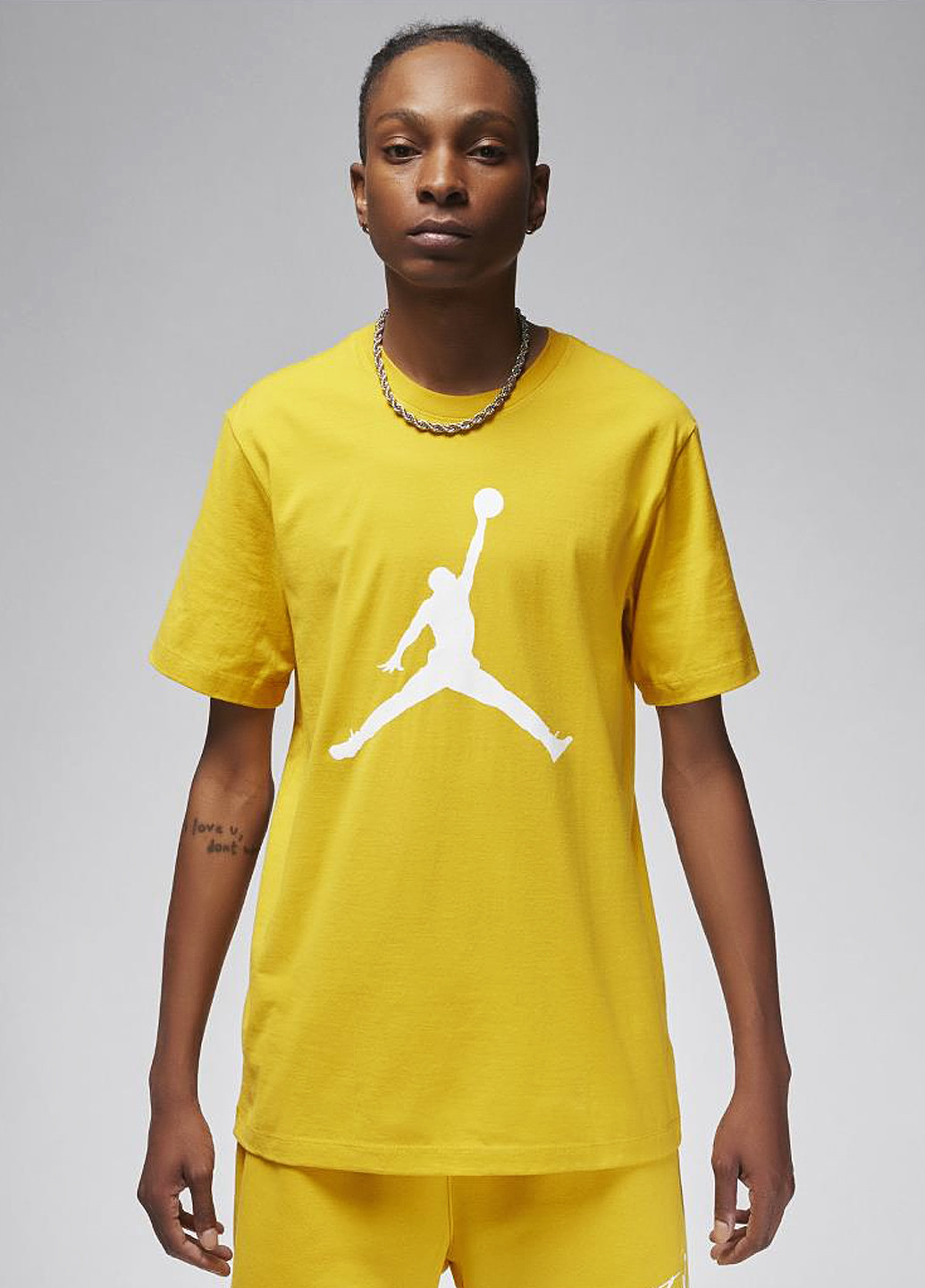 Желтая футболка cw5190-752 Jordan Jumpman Short-Sleeve